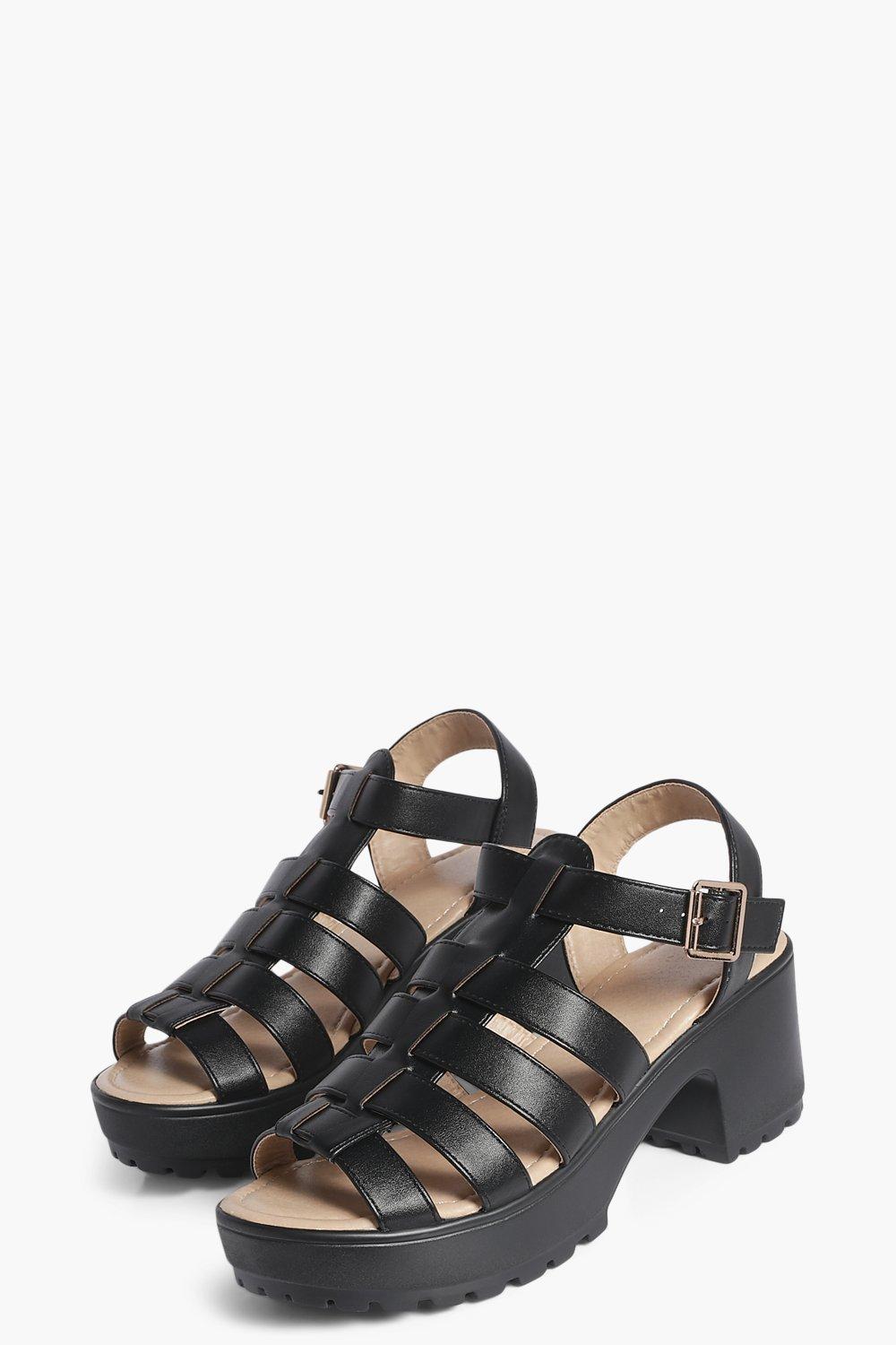 boohoo fisherman cleated sandals