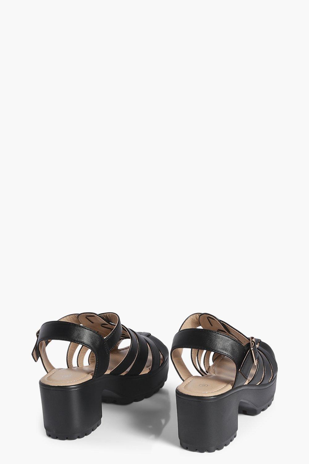 boohoo fisherman cleated sandals