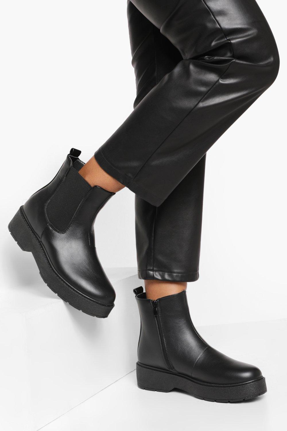 klint Installation Mekanisk Women's Chelsea Boots | boohoo UK