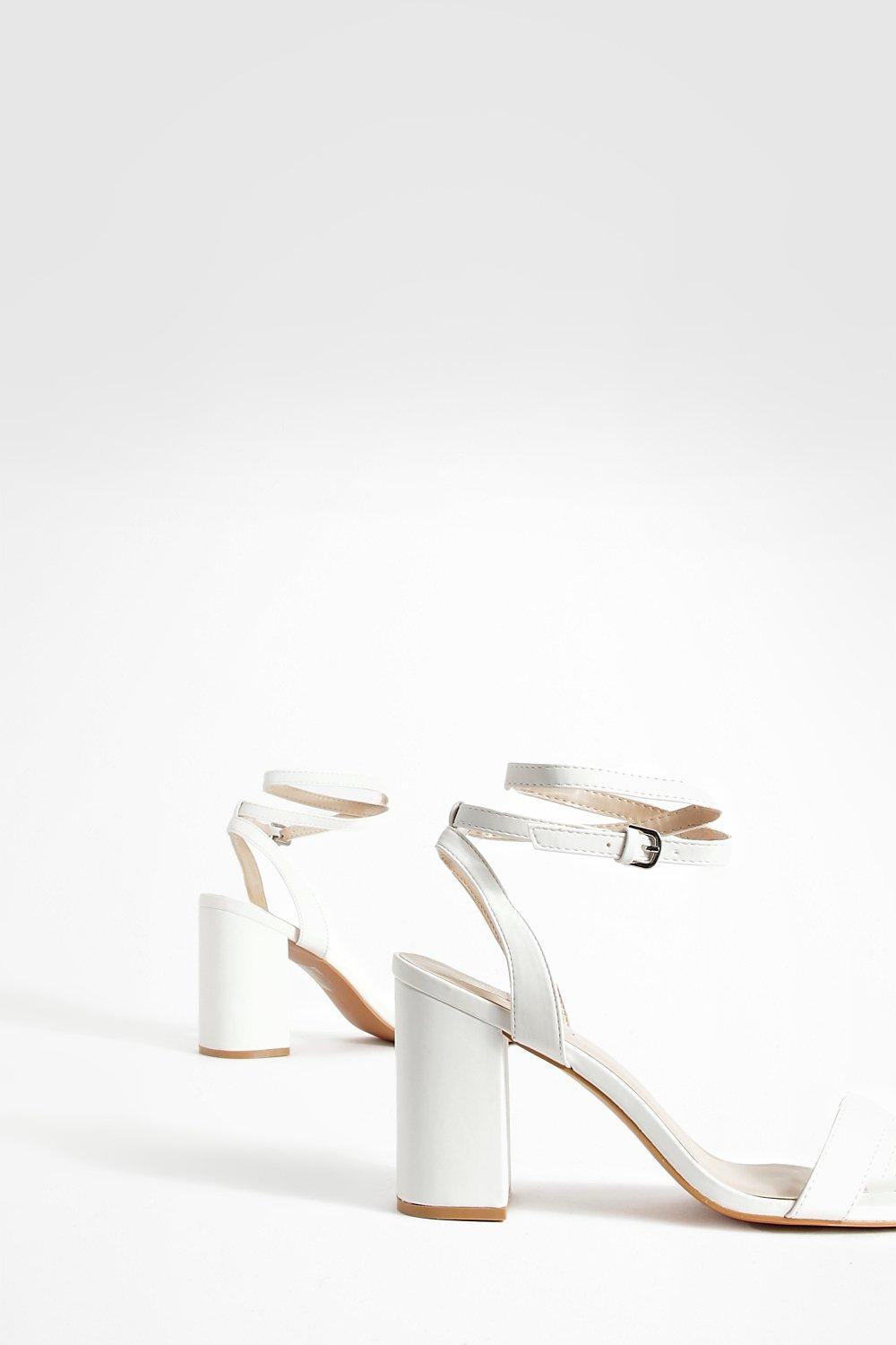 Boohoo silver block clearance heels