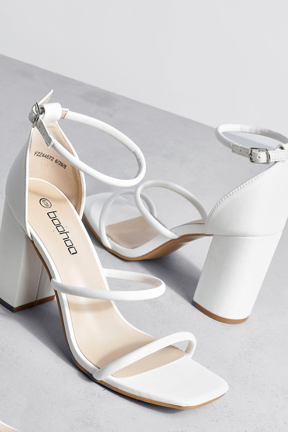 White 3 2025 strap heels