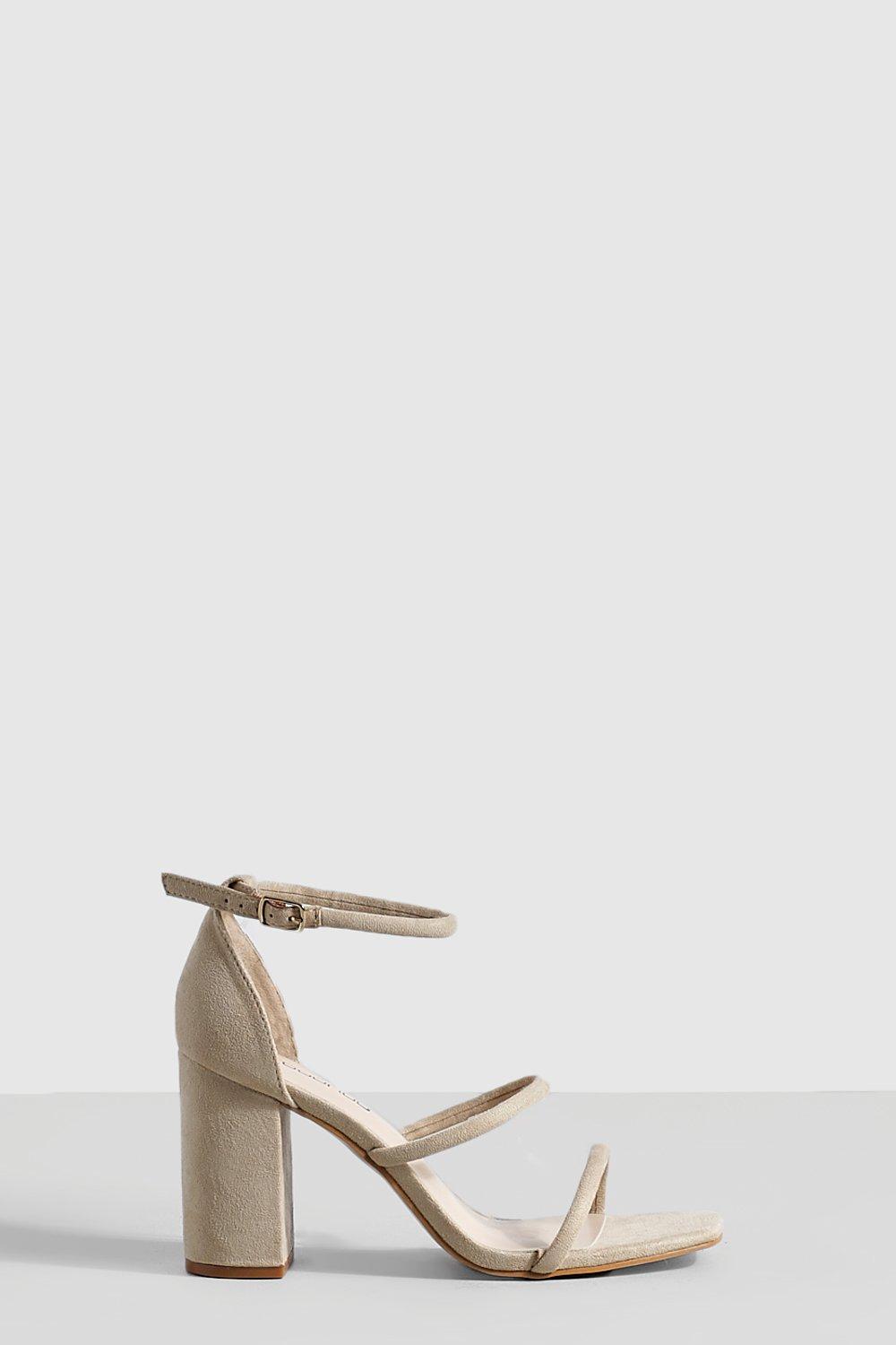 Three strap hotsell block heel sandals