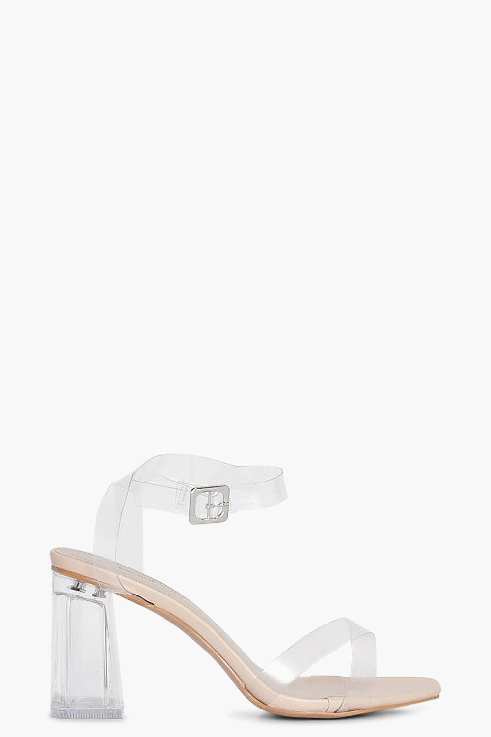 Wide fit discount clear strap heels