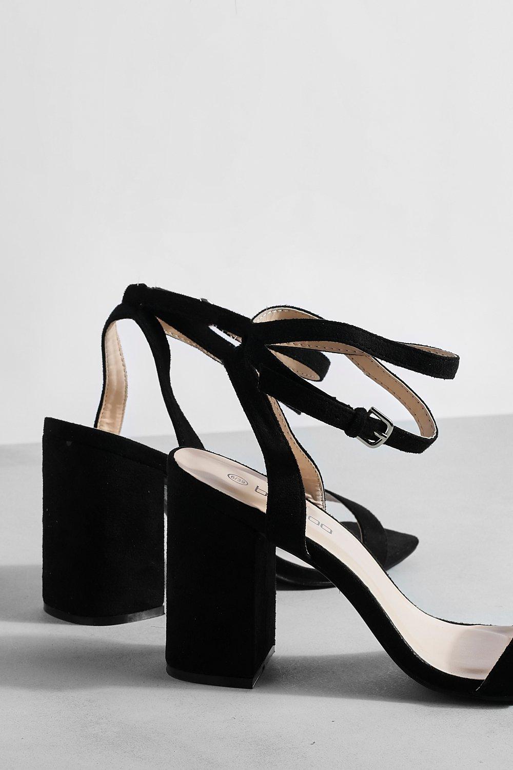 Boohoo wide fit heels on sale