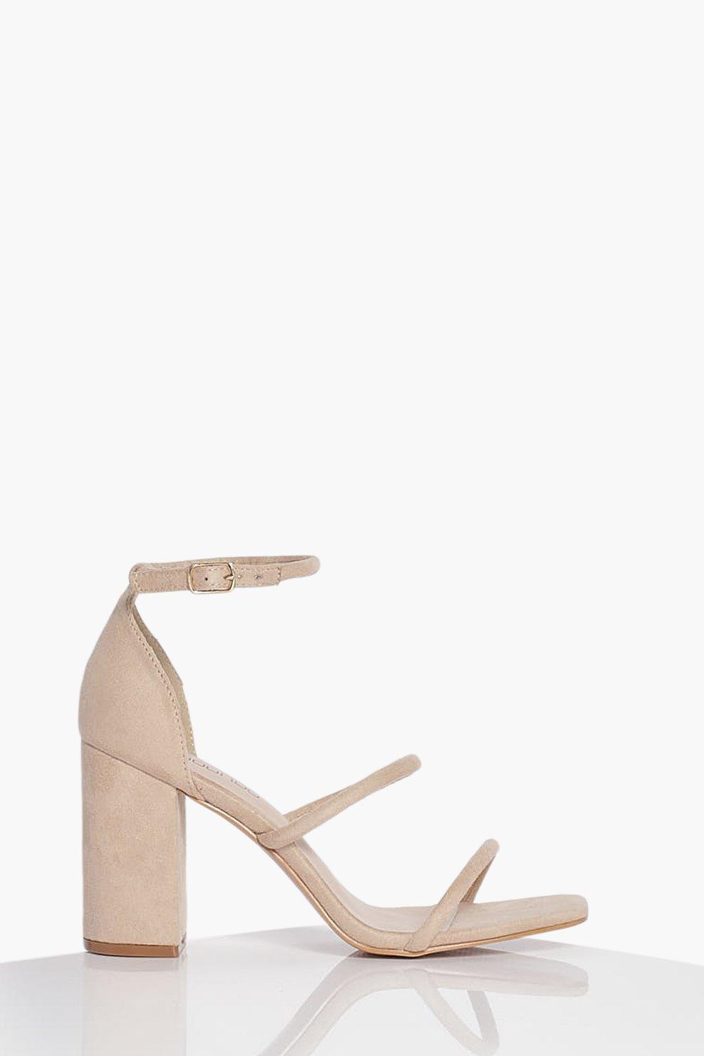 tan block heel sandals wide fit