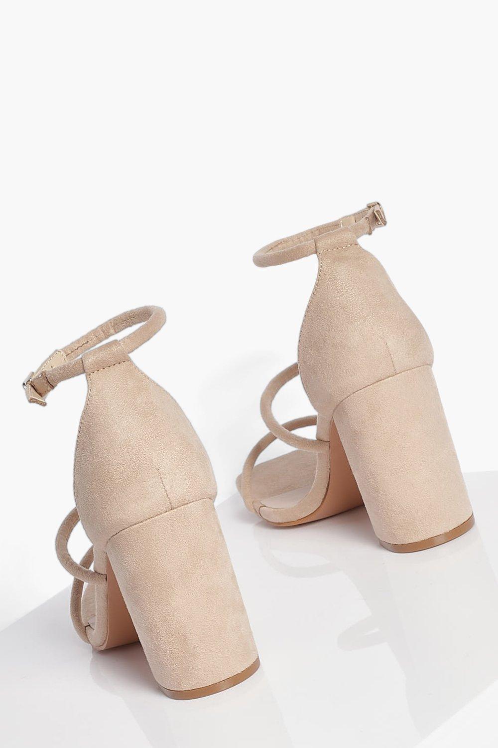 Nude heeled sandals wide clearance fit