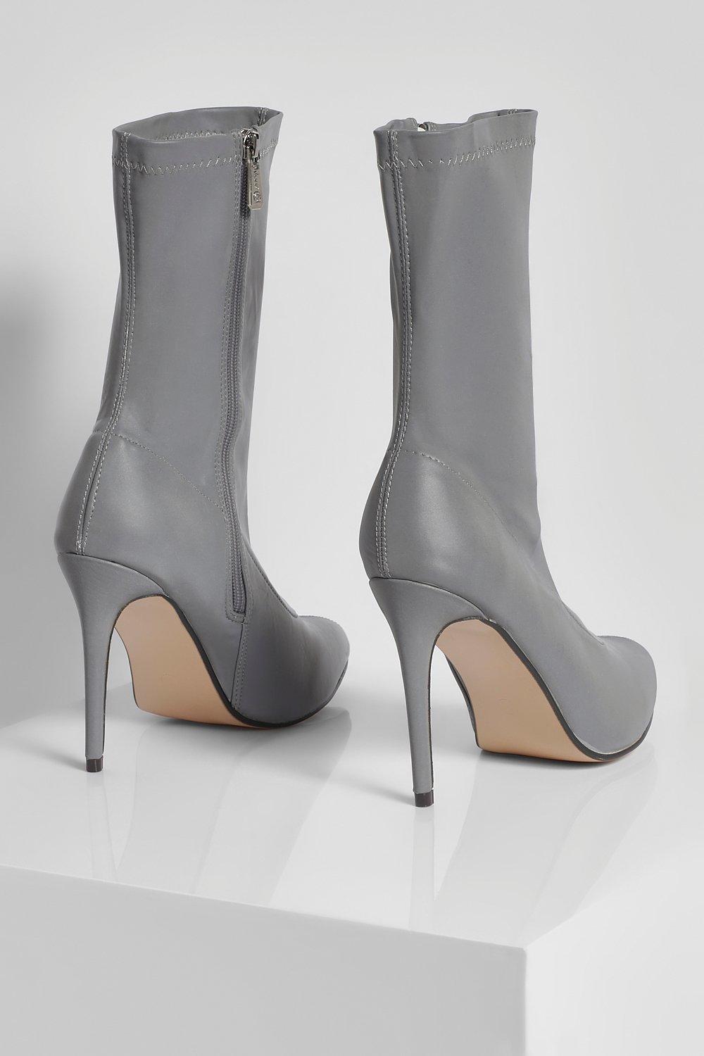 boohoo reflective heels
