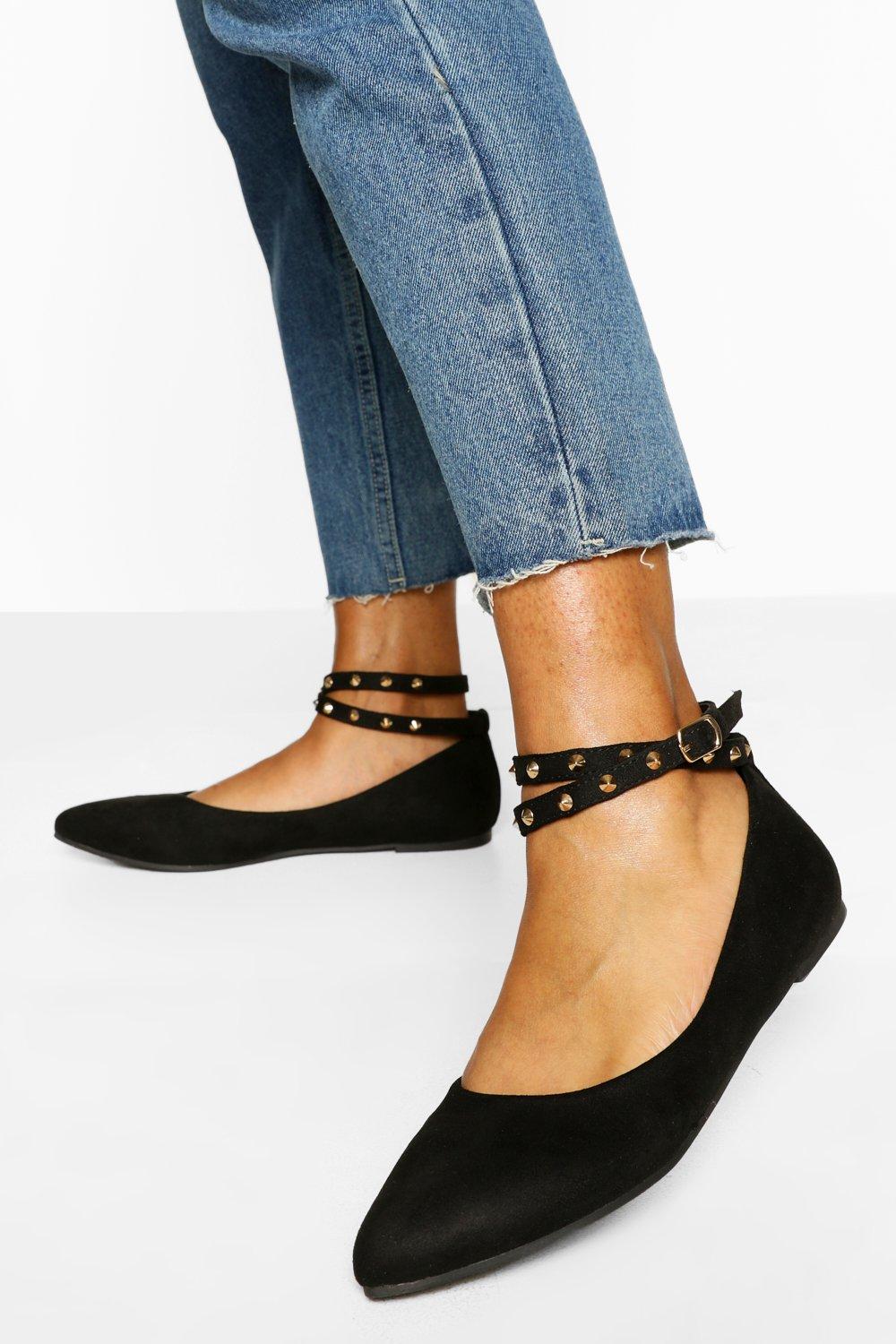 pointed toe ballet pumps