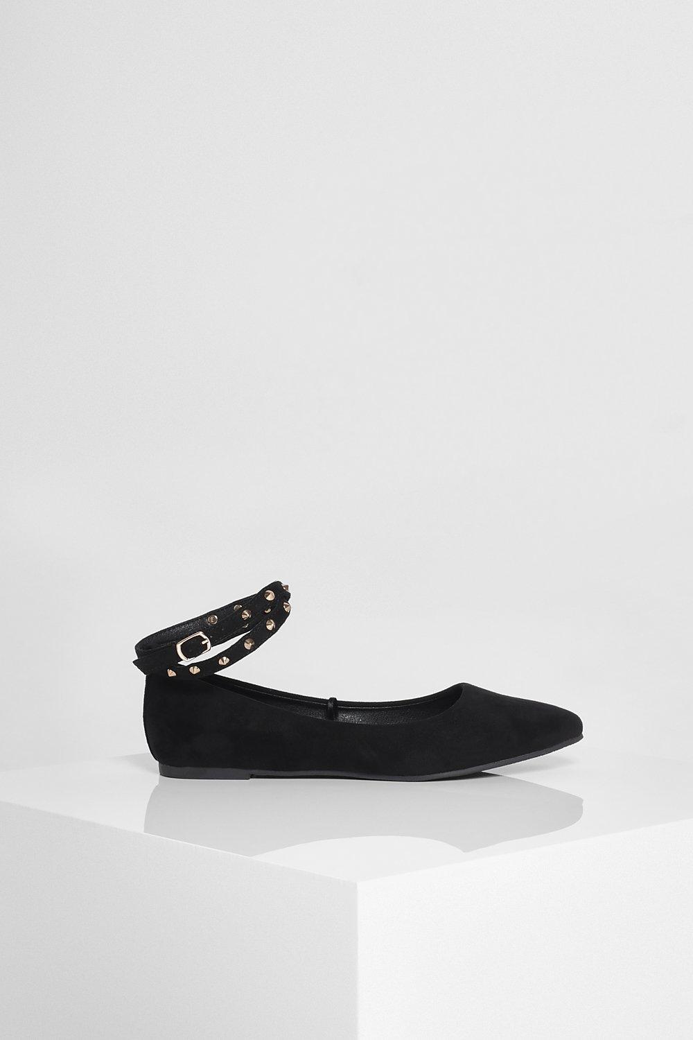 Ballet pumps with ankle strap sales