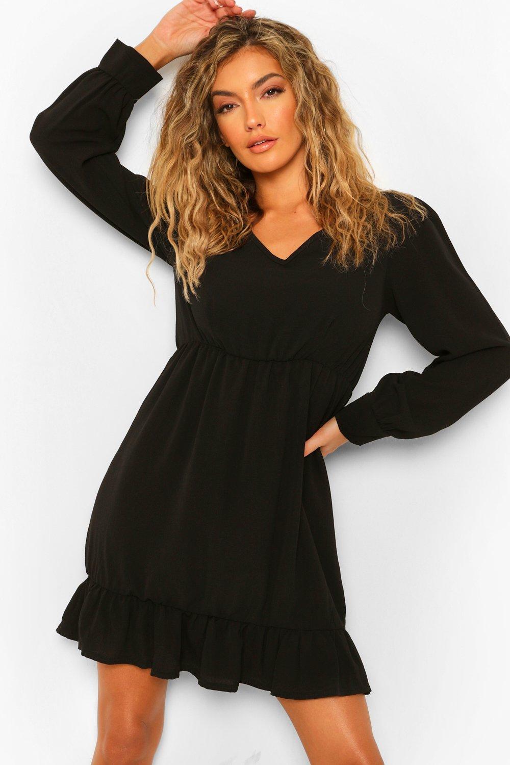 V neck hot sale swing dress uk