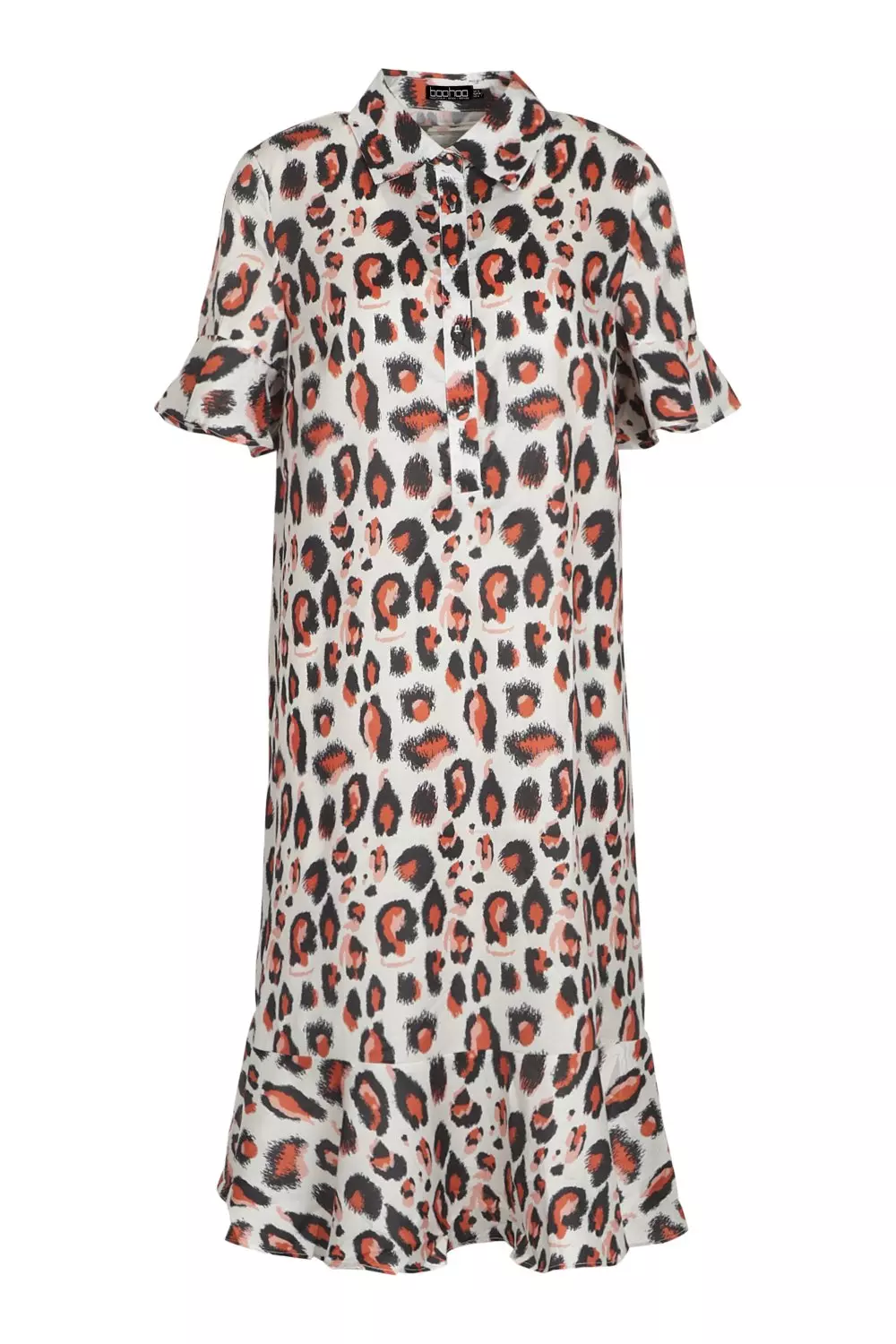 Boohoo animal outlet print shift dress