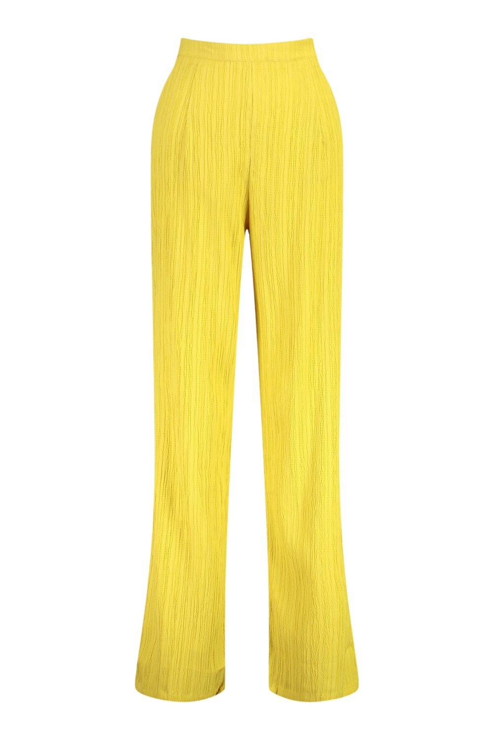 Boohoo yellow trousers best sale