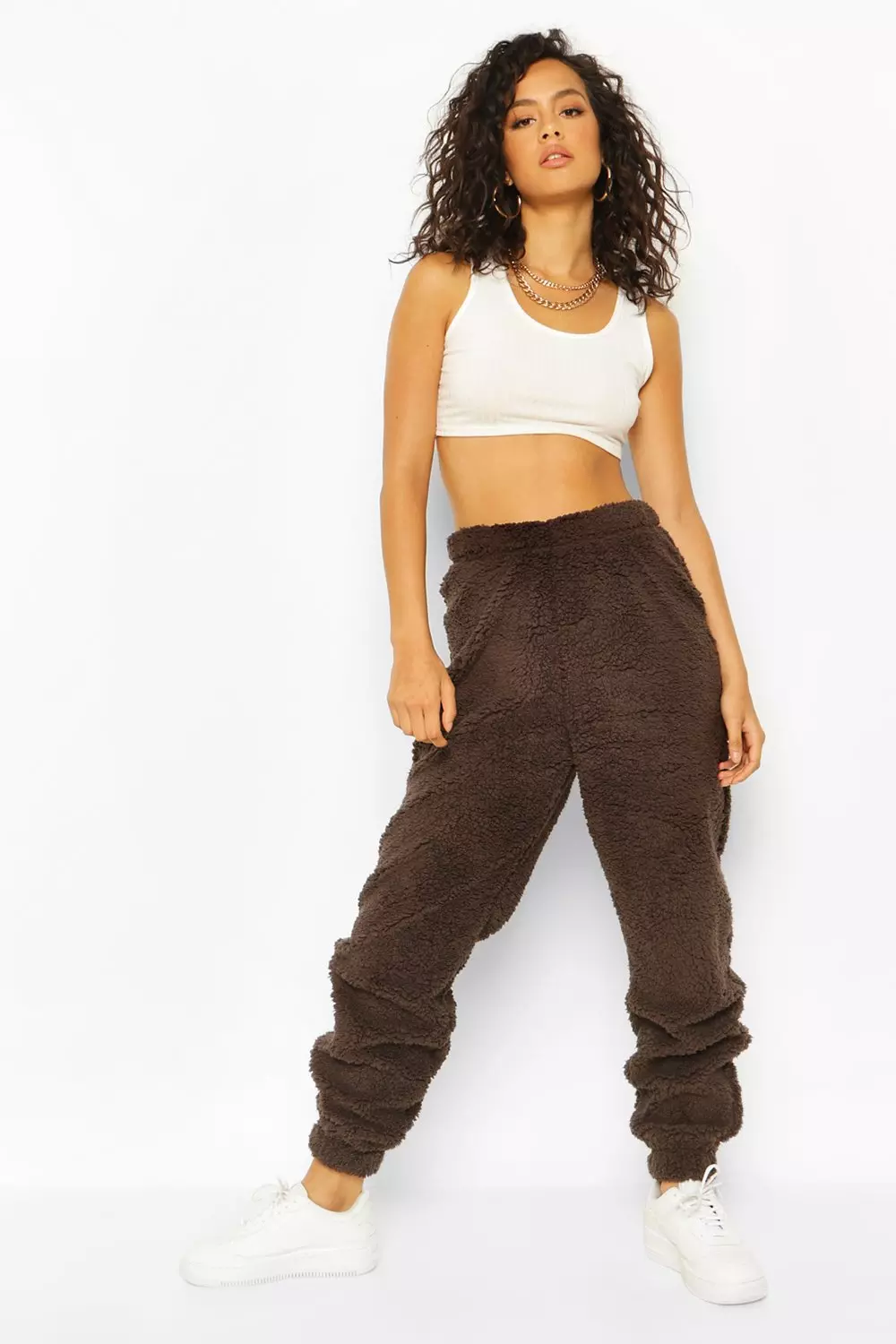 Missguided store teddy joggers