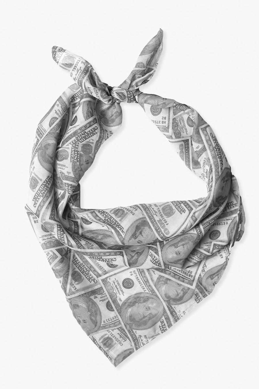 Groen Satijnen Halloween-sjaal met geldprint image number 1
