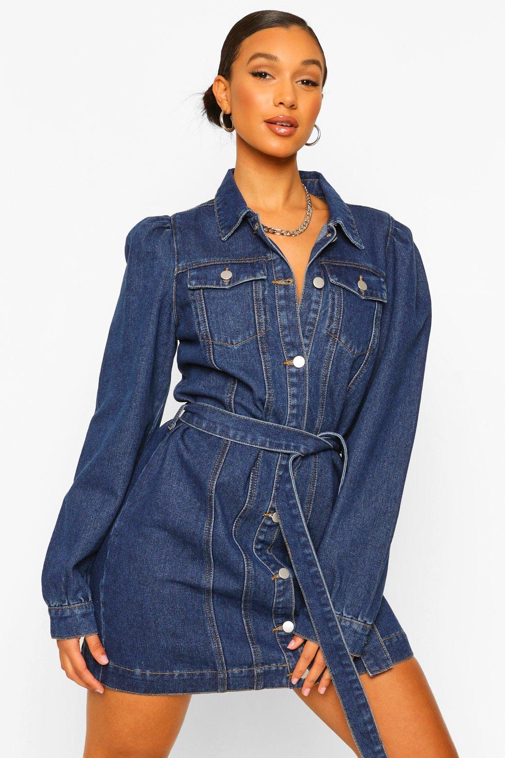 boohoo robe en jean