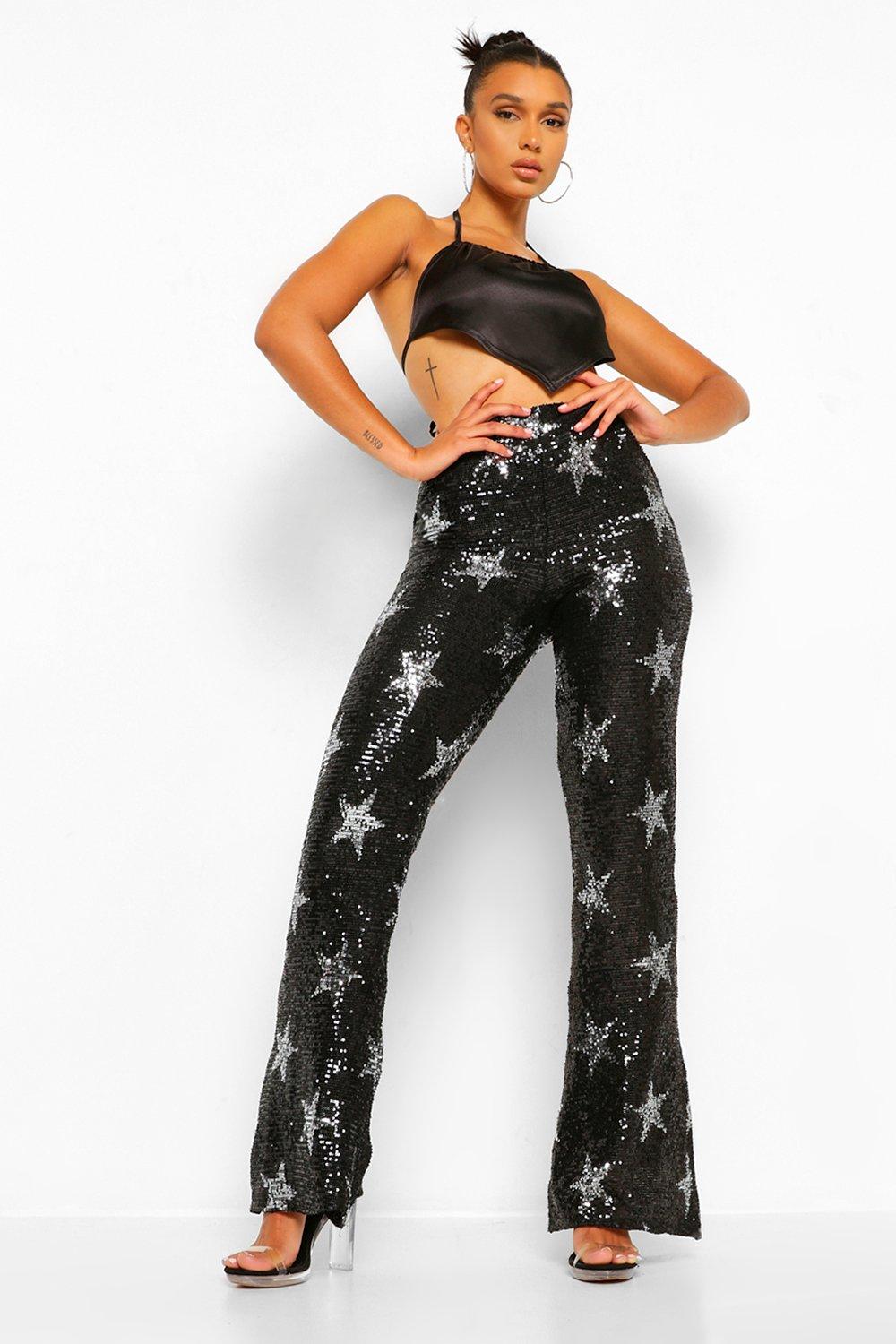 Boohoo on sale glitter trousers