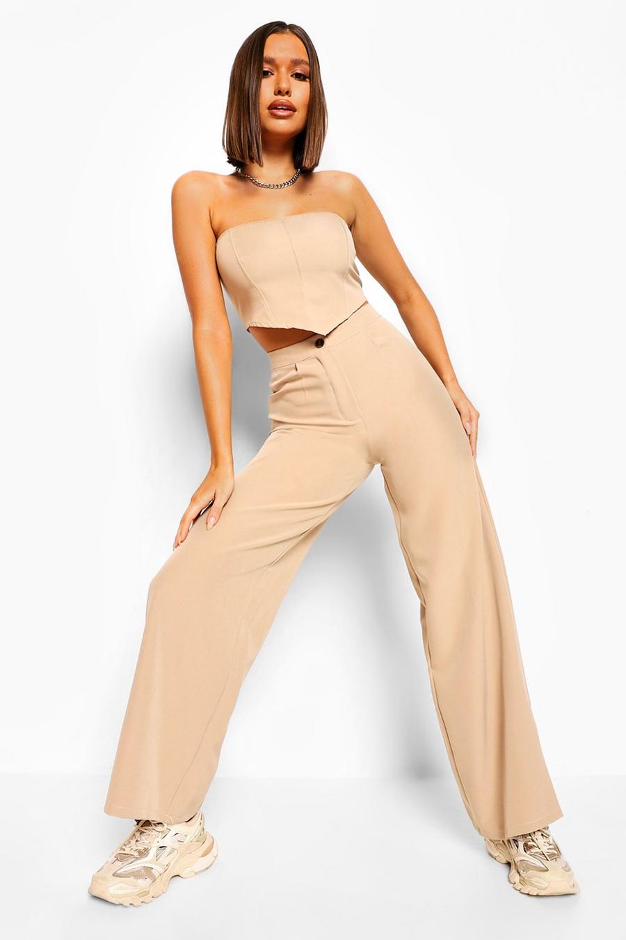 Stone Tailored Wide Leg Trouser image number 1