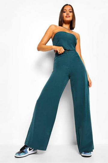 Tailored Wide Leg Trouser teal