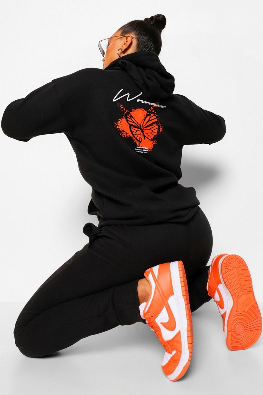 Oversized Butterfly Hoodie And Jogger Set image number 1