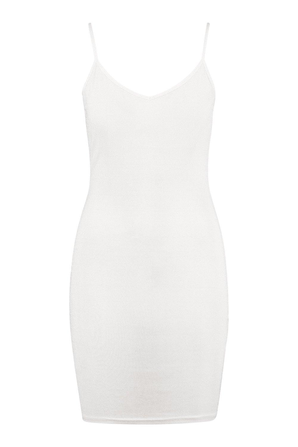 white glitter bodycon dress