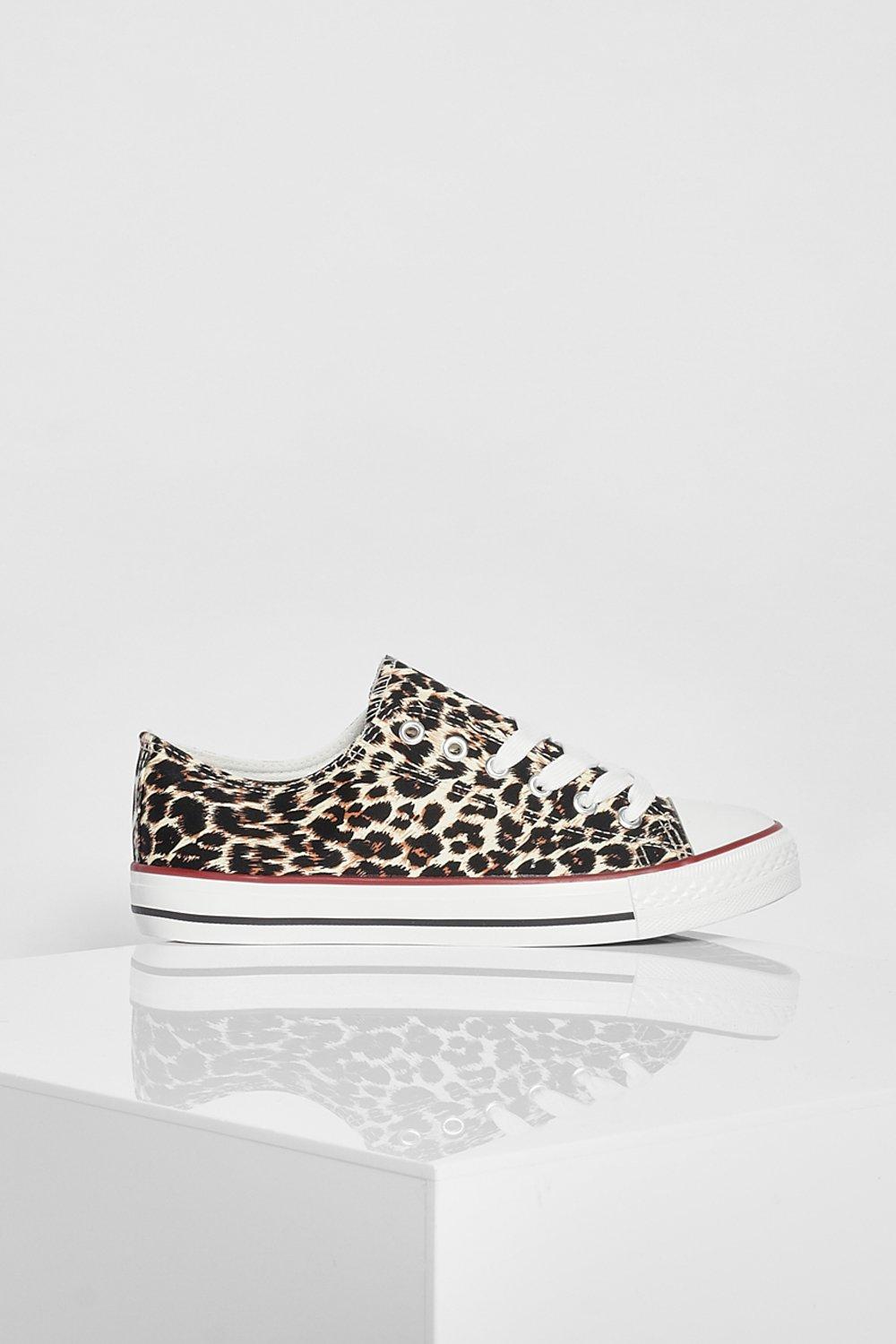 Leopard print lace up on sale sneakers