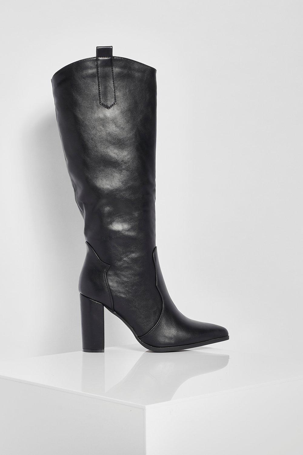 Block heel high boots online