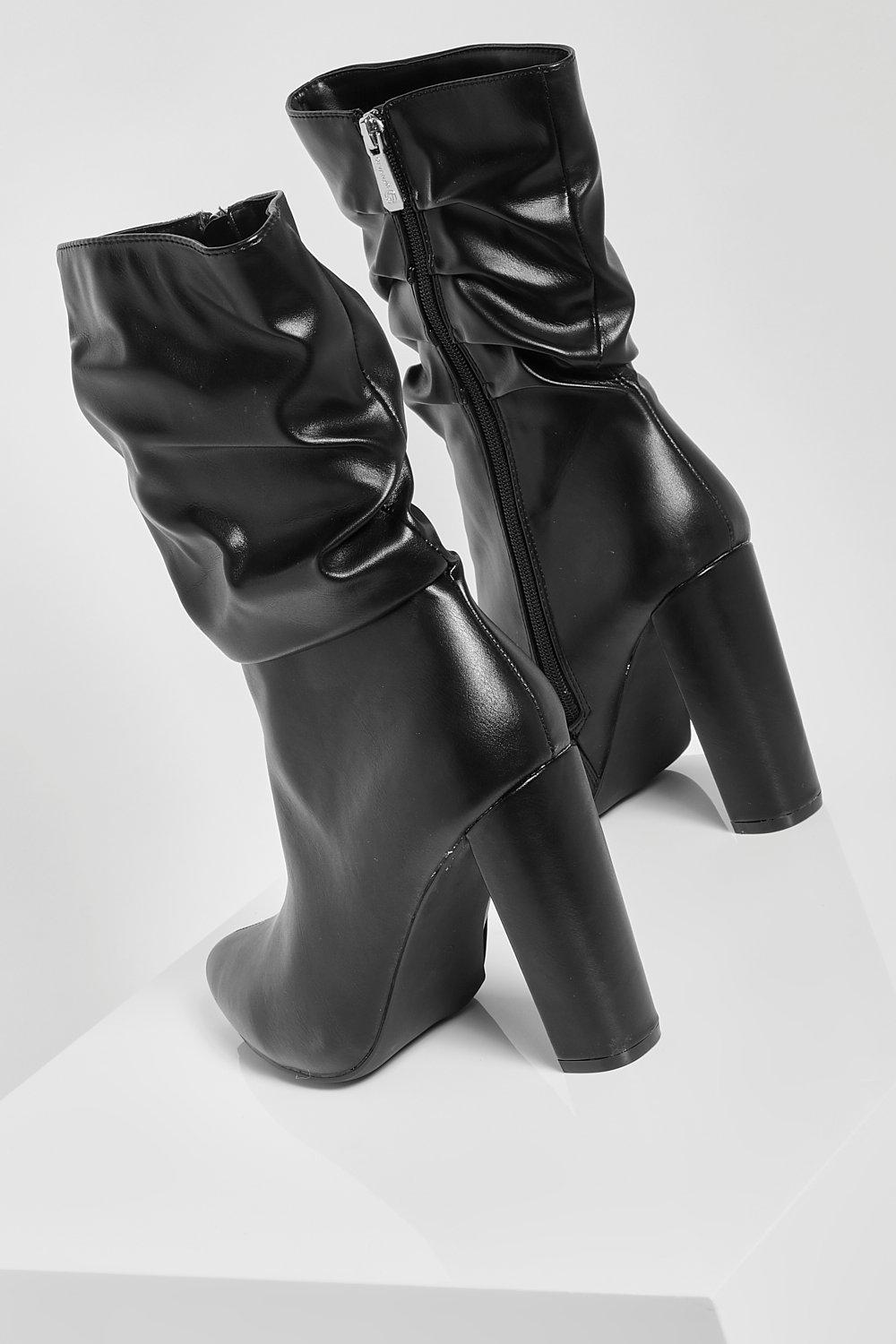 Bottines plissées femme hot sale