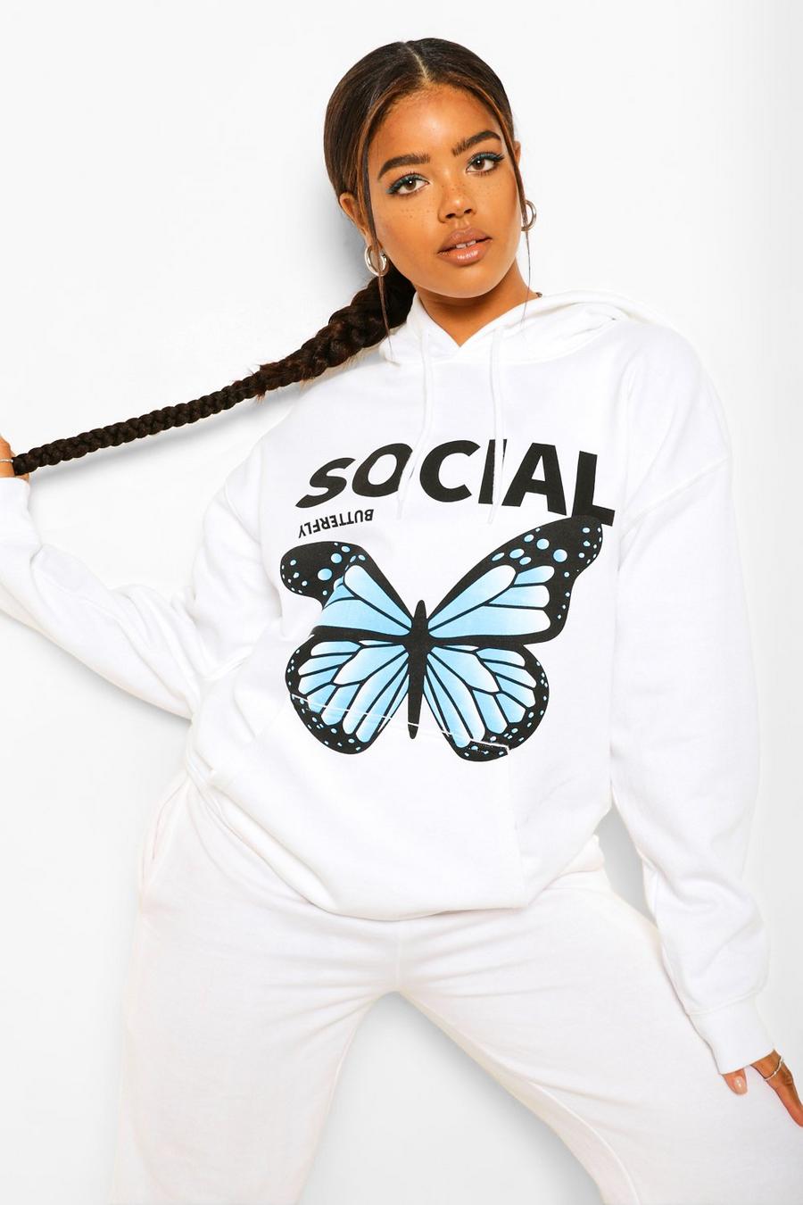 "Social Butterfly" Oversize hoodie image number 1
