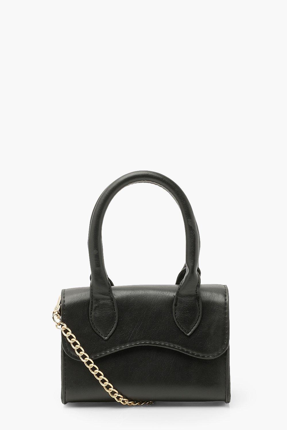 black structured cross body bag