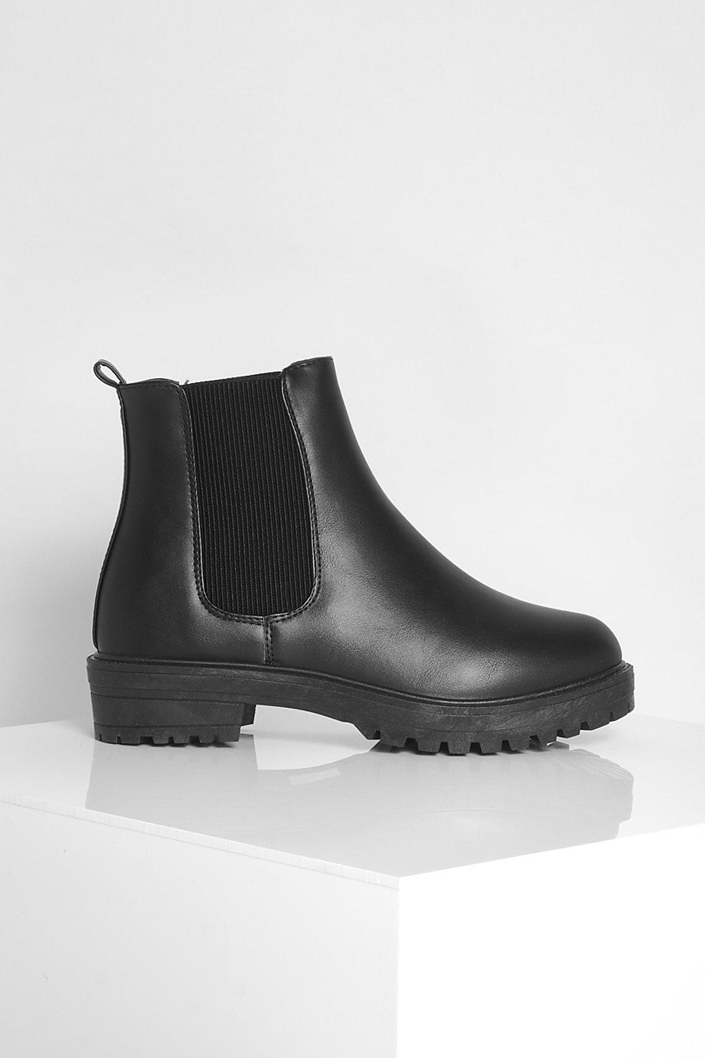 Boohoo chunky chelsea boots online