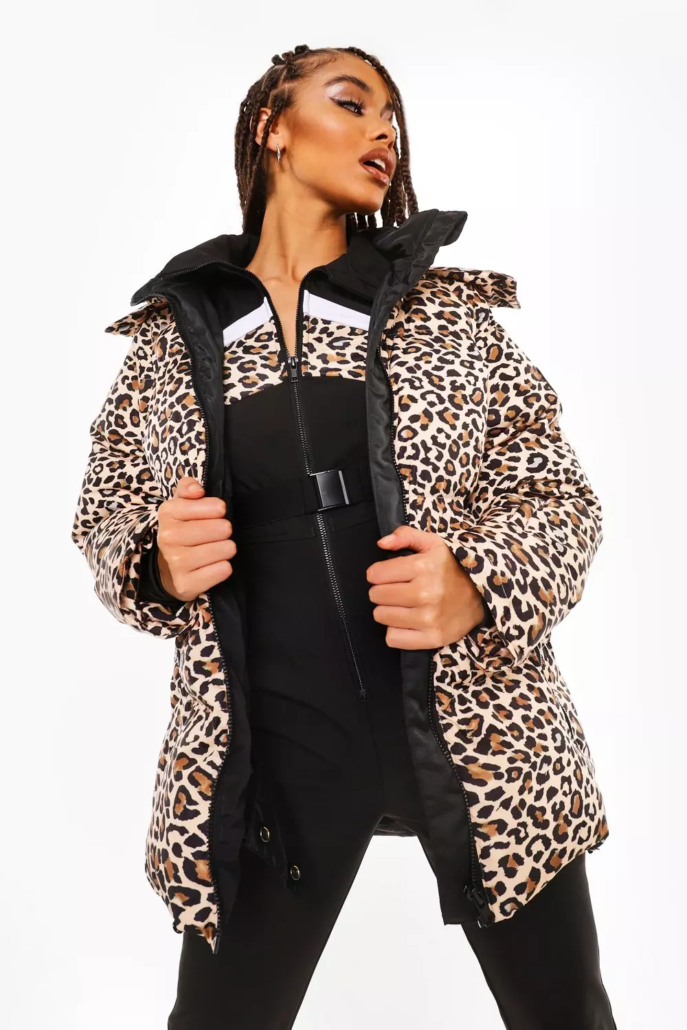 Leopard cheap ski suit