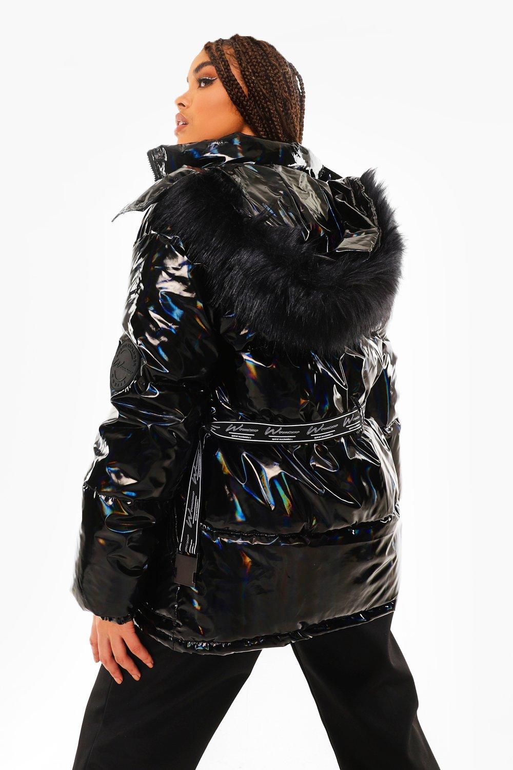 Boohoo on sale holographic jacket