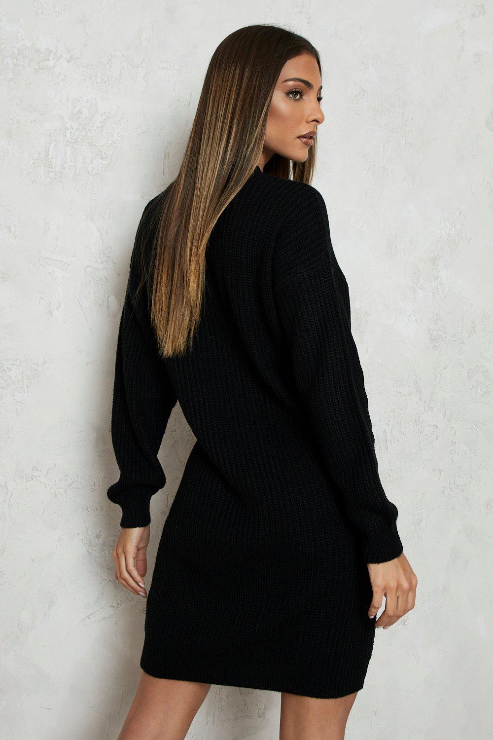 Long black jumper clearance uk