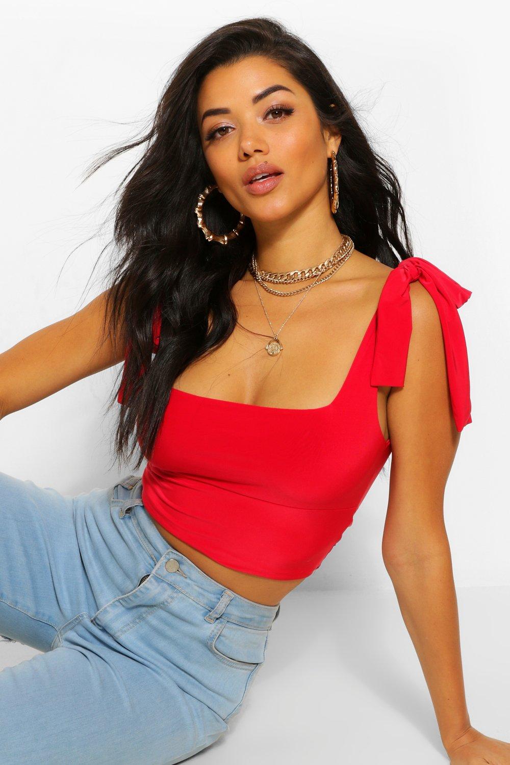 Cap Sleeve Loose Crop Top