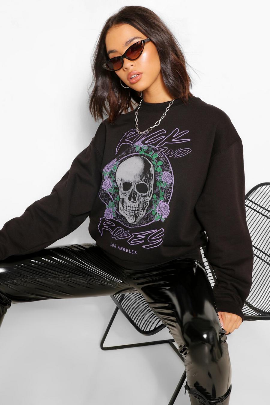 Rock And Roses Oversized Sweater image number 1