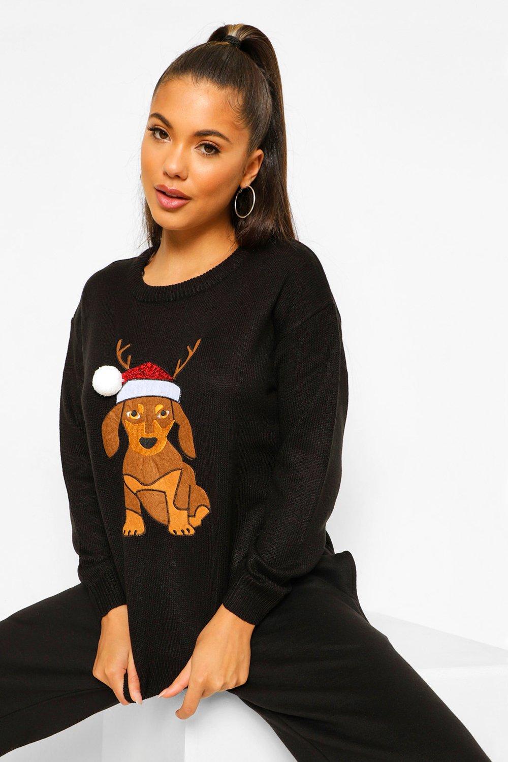 boohoo dog christmas jumper