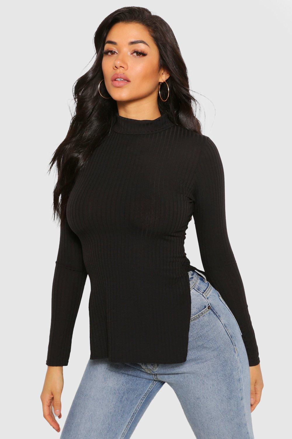 ribbed top outfit