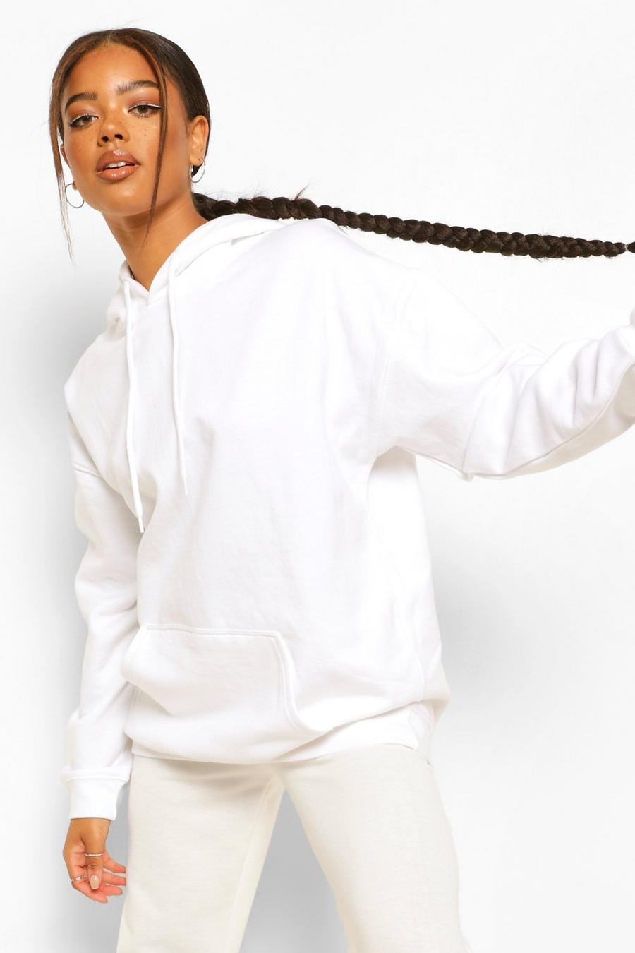 White Oversize hoodie image number 1