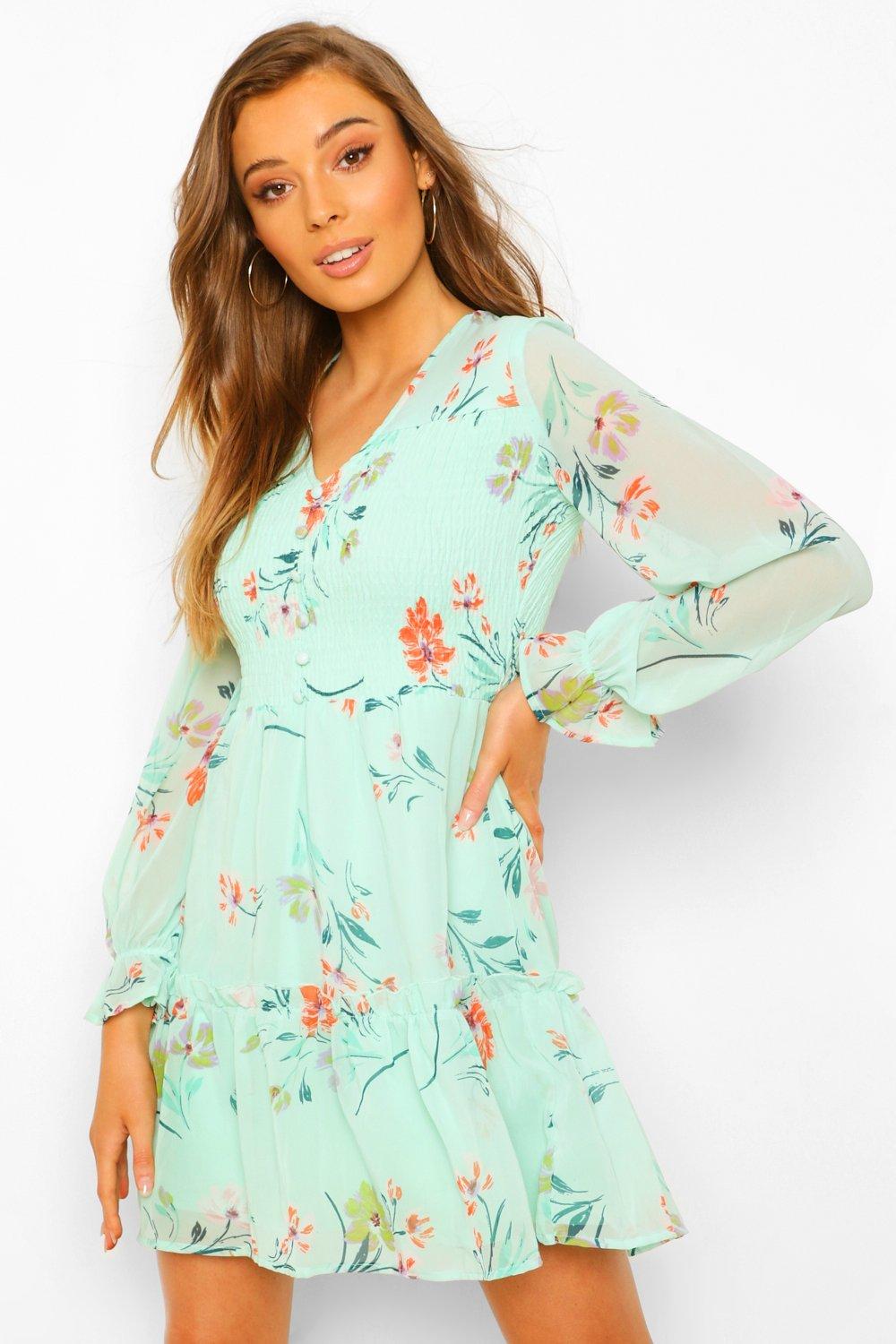 robe fleurie courte