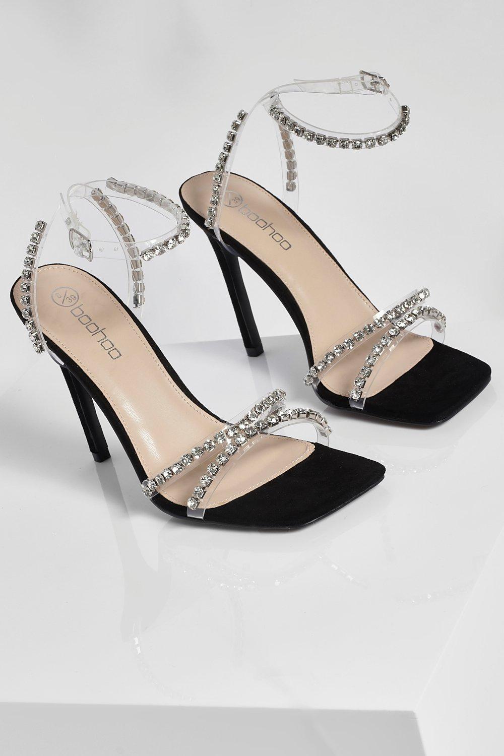 Boohoo clear strap outlet heels