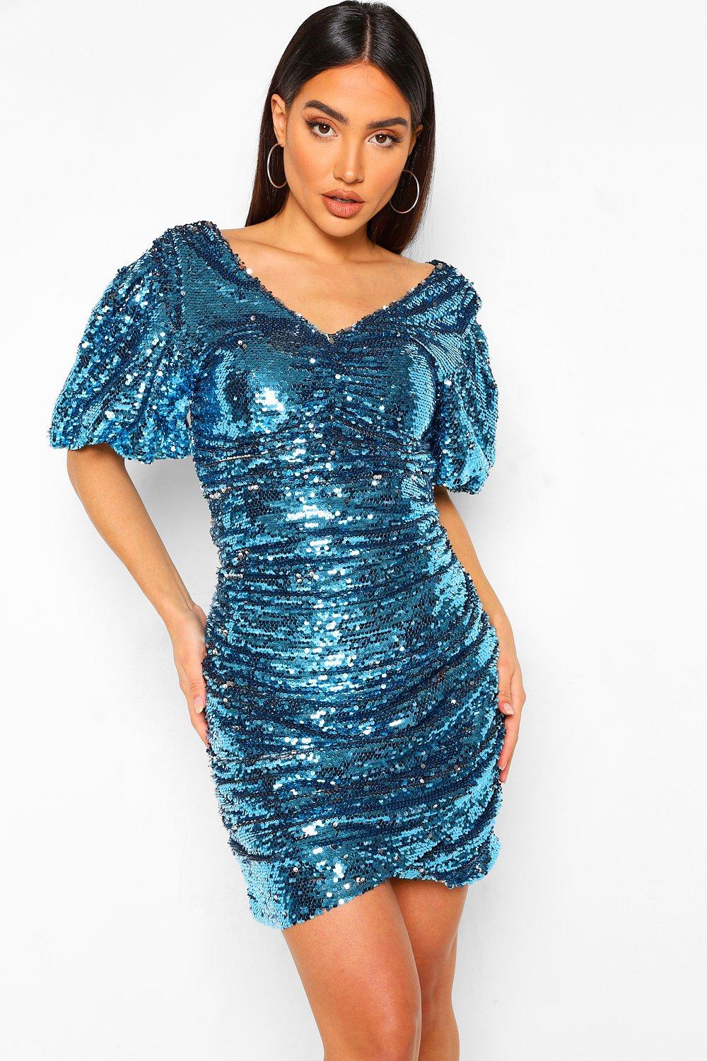Sequin Dresses Sparkly Glitter Dresses Boohoo