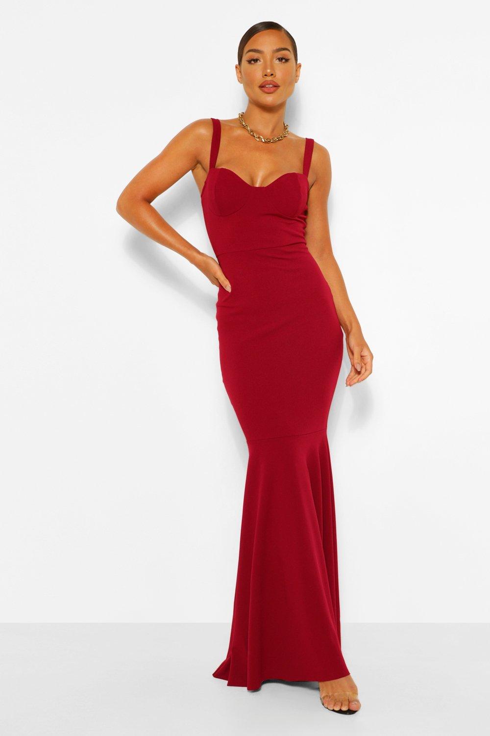 Boohoo cheap fishtail dress