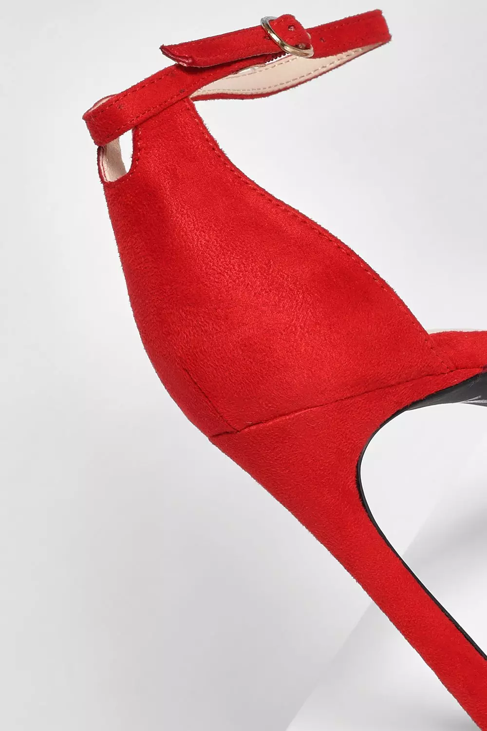 Red two hot sale strap heels