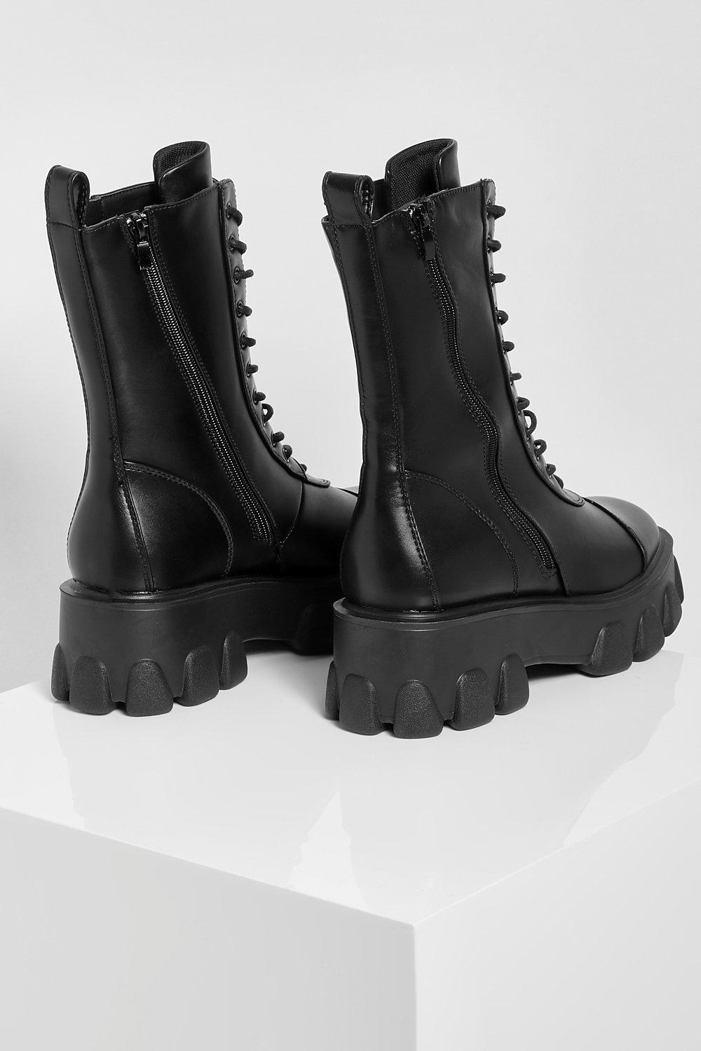 chunky combat boots platform