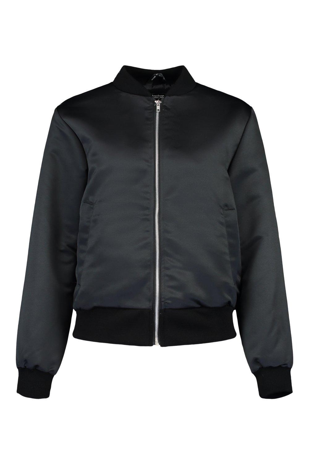 ● ●WOMEN'S SATIN BOMBER JACKET ジャケット Rasujie Satin Bomber Jacket Women Zip Up Varsity Jacket Fall