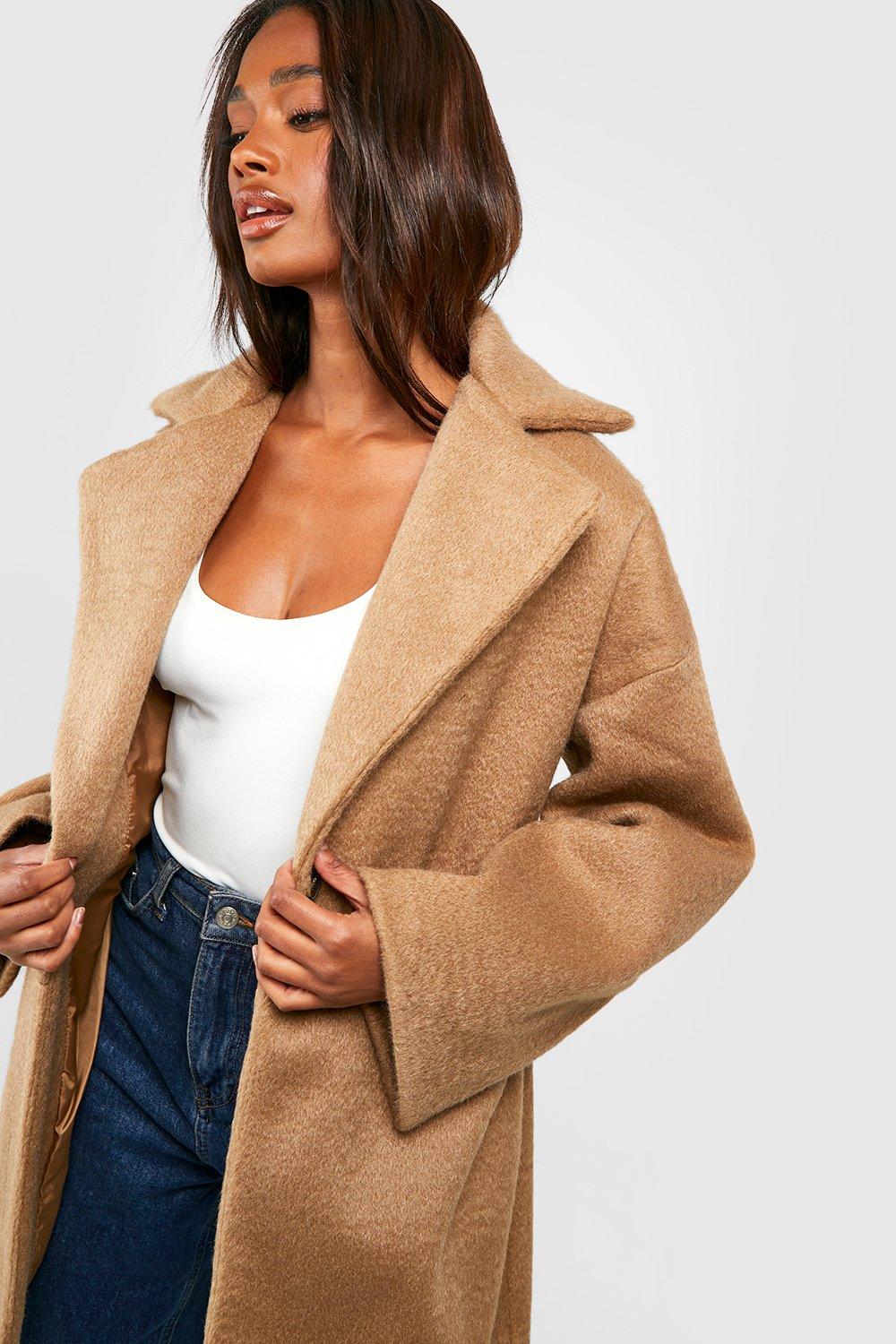 Womens textured coat sale