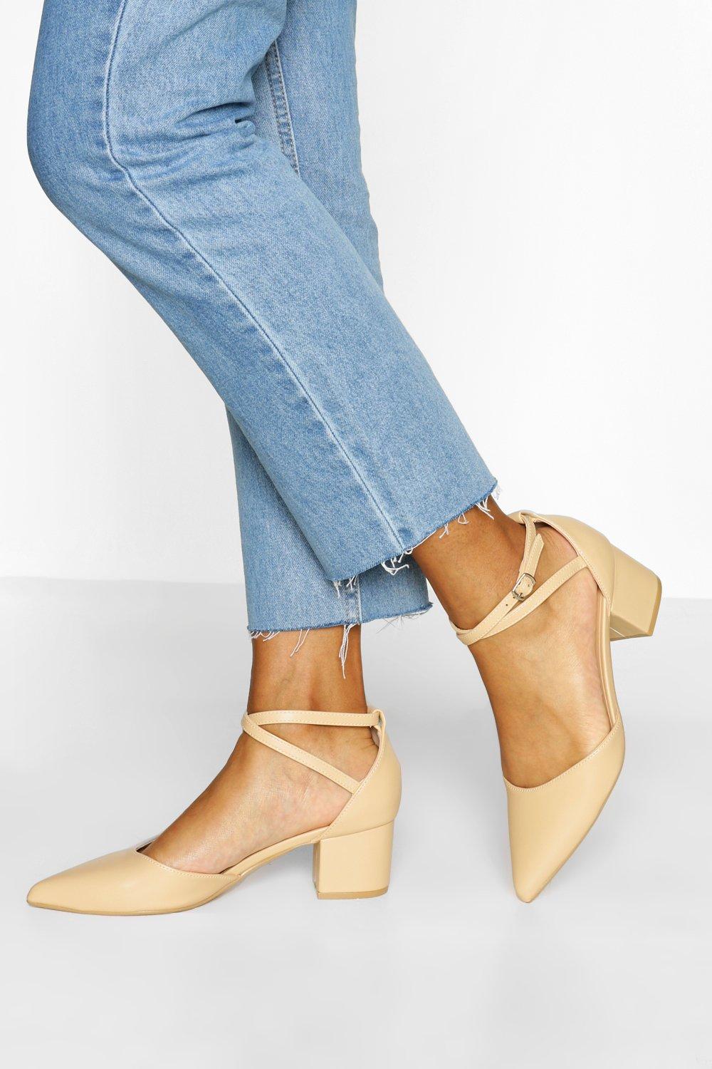 block heel ballet pumps