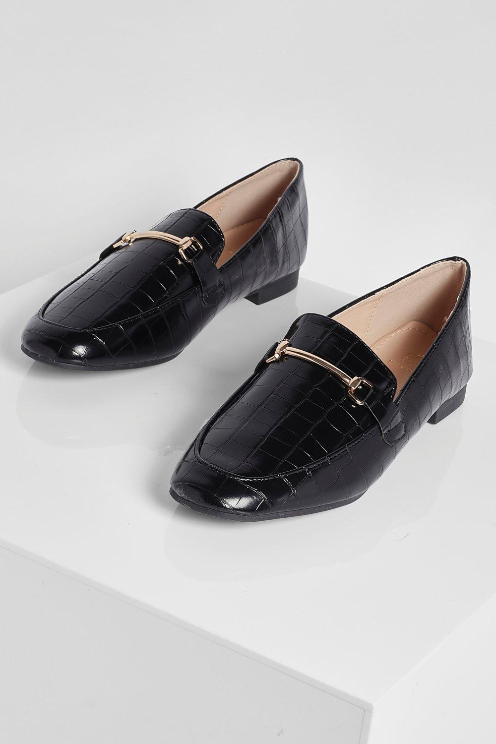 Croc discount leather loafers