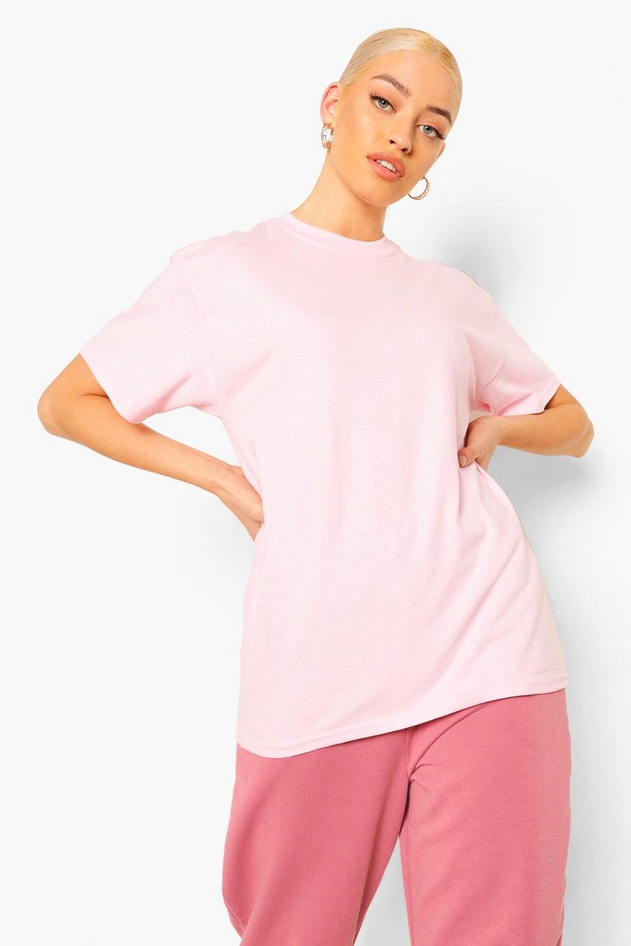 Pink 'Babygirl' Slogan Back Print T-Shirt image number 1