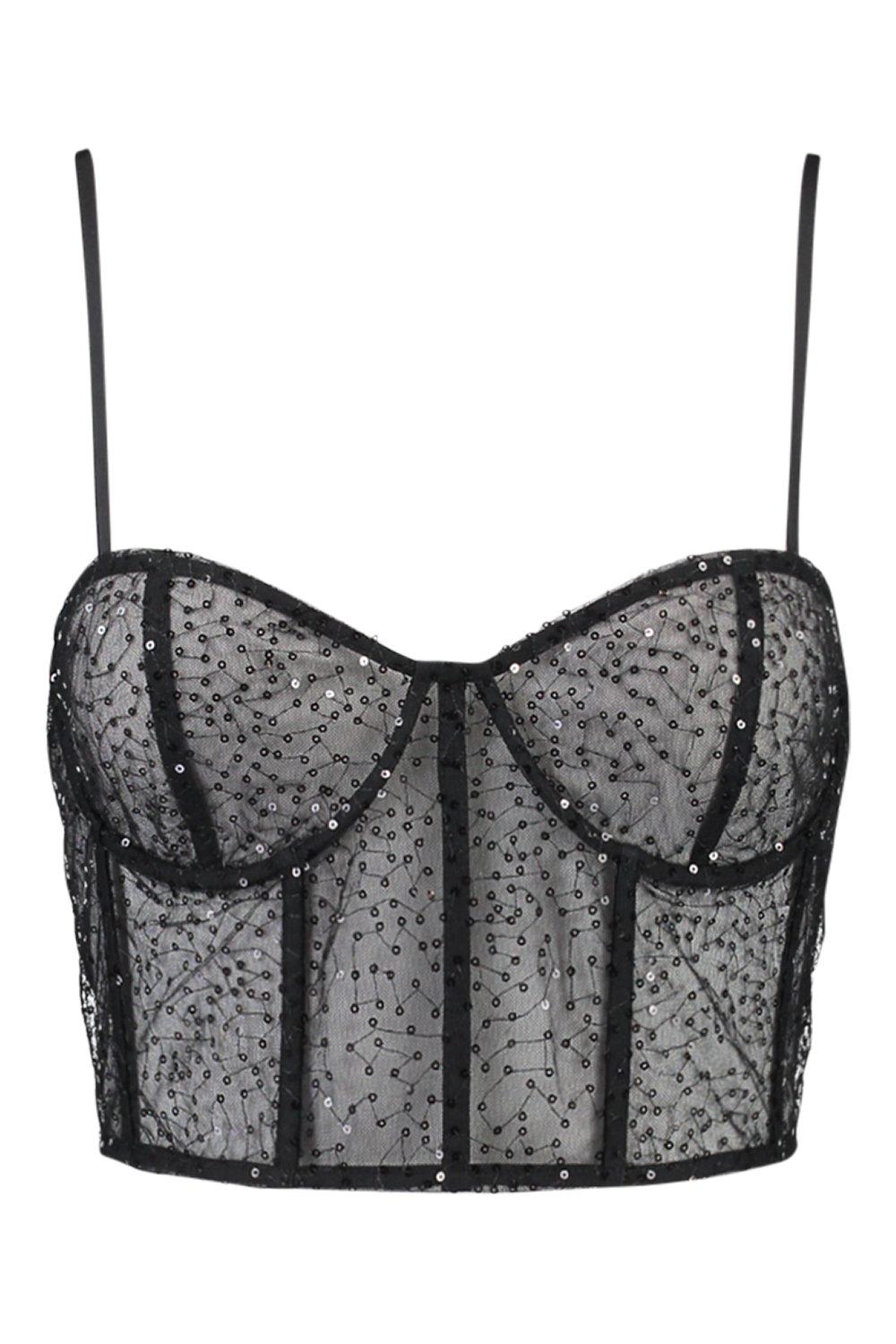 Sequin Cupped Bralet